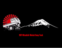 a truck with a mountain in the background