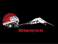 the logo for the 1995 honda acyly van a4